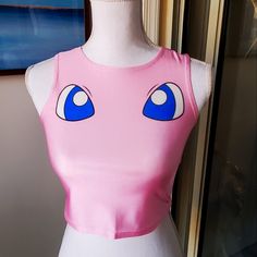 Pokemon Mew Crop Top Pink. New W/Out Tags. No Size Is Listed, But Fits Like A S/Xs. Lots Of Stretch! Perfect For A Halloween Costume. Length: 15" Chest (Flat): 14.5" Item Is From A Smoke Free Home. Please Don't Hesitate To Ask Questions Or Make An Offer! :) Pink Fitted Y2k Crop Top, Pink Sleeveless Y2k Crop Top, Fitted Pink Y2k Crop Top, Fitted Y2k Pink Crop Top, Pink Fitted Y2k Style Top, Pink Fitted Crop Top Tank, Pokemon Mew, Crop Top Pink, A Halloween Costume