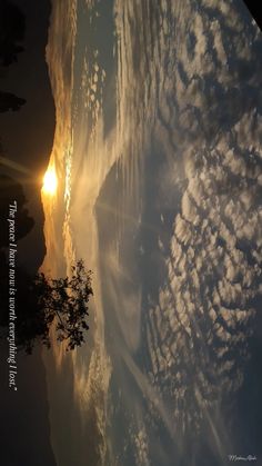 the sun shines brightly through clouds in this photo taken from space, as seen from earth