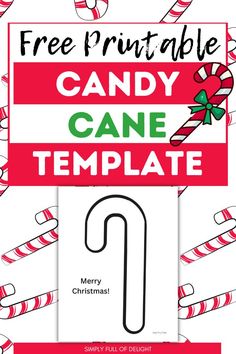 free candy cane template printable for easy candy cane craft for preschool Candy Cane Paper Crafts, Candy Cane Activities For Preschool, Candy Cane Crafts Preschool, Candy Cane Crafts For Kids, Candy Cane Activities, Printable Candy Cane, Candy Cane Template, Candy Cane Craft, Candy Cane Poem