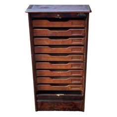 an old wooden drawer with many drawers