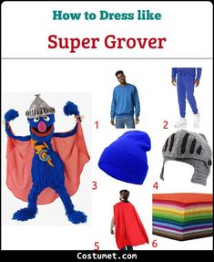 an image of how to dress like a super grooter for halloween or any occasion