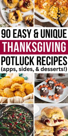 the best thanksgiving potluck recipes and desserts for everyone to enjoy this year