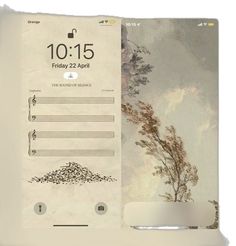 an image of a phone screen with trees on it