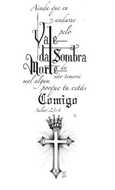 an old fashioned cross with the words in spanish