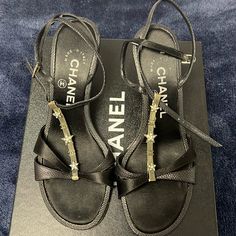 Excellent Condition Shoes Chanel, Chanel Sandals, Chanel Shoes, 2 Colours, Limited Time, In Italy, Chanel, Italy, Women Shoes