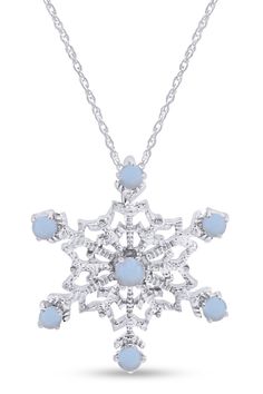 Blue Opal Snowflake Pendant Necklace 14K White Gold Over Sterling 18" PRODUCT DESCRIPTION  Product Information Brand Jewelry Auction House Type Necklace Style Snowflake Metal Sterling Silver Metal Purity 925 Parts Per 1000 Main Stone Opal Main Stone Creation Simulated Main Stone Color Blue Main Stone Shape Round Clarity AAA Cut Very Good Gender Women's Length 18 Chain Type Rope Occasion Engagement/Wedding/Anniversary/Promise/Valentine's/Gift/Christmas/Mother's Day   This Product Available in Met Snowflake Jewelry Necklaces, Snowflake Jewelry, Ship Pictures, Snowflake Pendant, Jewelry Auction, Brand Jewelry, Valentine's Gift, 8 Days, Fashion Jewelry Necklaces