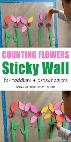 Stacking Activities, Toddler Spring Activities, Math Activities For Toddlers, Spring Lesson Plans, April Preschool, Spring Math Activities, Spring Preschool Activities, Easy Math Activities, Toddler Math