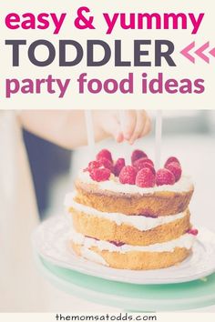 Here are the best toddler party food ideas to serve at birthday parties! From snacks to toddlers friendly meals and of course, dessert too! Birthday Party Foods, Toddler Friendly Meals, Veggie Straws, Canned Pears