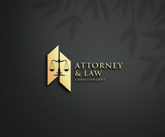 the logo for an law firm that has been named as'atoney & law '