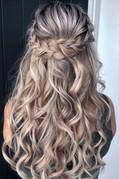 Partial Updo, Wedding Hairstyles Bridesmaid, Half Up Half Down Hairstyles, Wedding Hairstyles Half Up Half Down, Wedding Hair Inspiration, Wedding Hair Down, Shag Haircut, Easy Braids