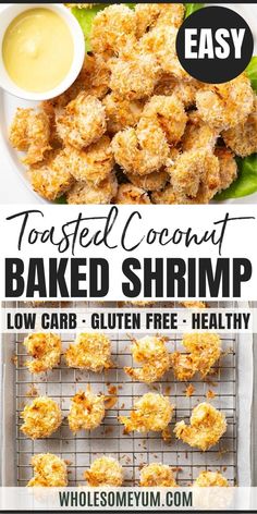 the recipe for toasted coconut baked shrimp