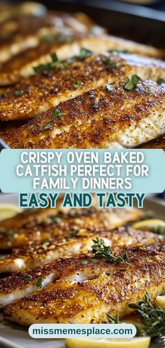 crispy oven baked catfish perfect for family dinners easy and tasty, this recipe is so good