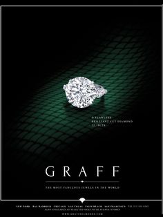 Diamond Ads, Diamond Jwellary, Diamond Poster, Graff Jewelry, Diamond Photography, Jewellery Advertising, Graff Diamonds, Jewelry Product Shots, Creative Jewelry Photography