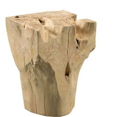 a piece of wood that is shaped like a tree stump