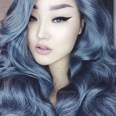 Silver Blue Hair, Blue Grey Hair, Trendy We Fryzurach, Colour Trend, Lilac Hair, Hair Chalk, Latest Hair, Hair Color Blue, Grey Hair Color