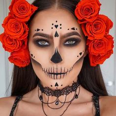 23 Halloween Makeup Looks to Try This Year | StayGlam Unique Halloween Makeup, Brown Matte Lipstick, Fantasy Make-up, Halloween Make-up Looks, Halloweenský Makeup, Cute Halloween Makeup, Halloween Makeup Ideas