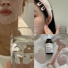 Skin Care Manifestation, That Girl Aesthetic Healthy Routine, Korean Beauty Aesthetic, Clear Skin Aethstetic Vision Board, Subliminal Body Results, Koleksi Makeup, Manifesting Vision Board