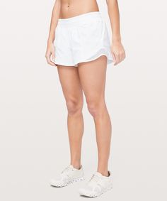 Max out your stride in these  shorts designed with extra  room to let you move freely. Lululemon Hotty Hot Shorts, Stretch Mesh Fabric, Hot Short, Surf Shorts, Hotty Hot Shorts, Shorts Lululemon, Low Rise Shorts, Designer Shorts, Lululemon Women