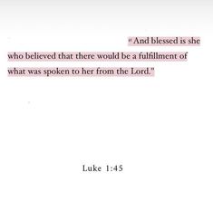 the words luke 1 - 15 are written in pink and white on a white background