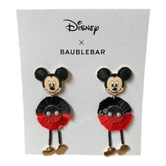 Brand New Limited Edition Comes In Gift Box Shown Feel Free To Ask Any Questions Check Out All Our Other Great Disney Items! Mickey Ear Earrings, Disney Earrings Cricut, Mickey Pretzel Earrings, Baymax Earrings, Mickey Earrings, Mickey Mouse Pumpkin, Silhouette Earring, Disney Earrings, Disney Items