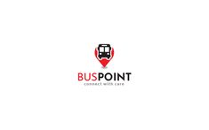 the logo for buspoint connect with care, which is designed to look like a map pointer