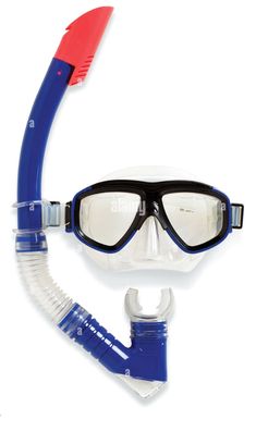 a scuba mask and snorkels are shown on a white background