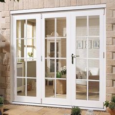 an image of a patio with french doors