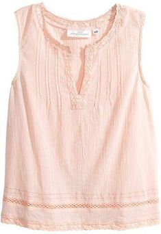 Soft Classic, Clothing Details, Loose Fitting Tops, Powder Pink, Cotton Top, Nice Tops, Cotton Tops, Fashion Company, Tank Top Fashion