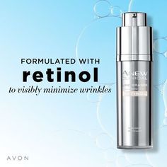 This exclusive treatment harnesses the power of retinol and is uniquely designed to maximize your anti-aging results. #antiagingserum #skincare #wrinklefighter #avon #avonskincare Anti Wrinkle Skin Care, Minimize Wrinkles, Forehead Wrinkles