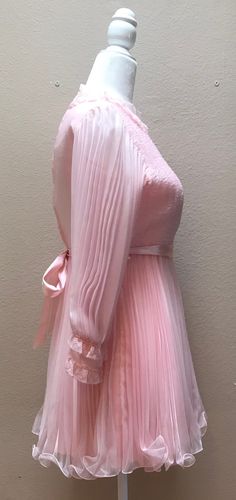 Pink Pleated Mini Dress For Evening, Pink Evening Dress In A Flirty Style, Pink Coquette Evening Dress, Pink Vintage Dress For Party, Coquette Pink Dress For Wedding, Pink Mini Vintage Dress For Spring, Vintage Pink Mini Length Dress, Pink Feminine Vintage Dress For Evening, Feminine Pink Vintage Dress For Evening