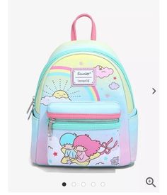 Twins Pose, Sanrio Style, Kiki And Lala, Sanrio Backpack, Twins Posing, Sanrio Little Twin Stars, Sanrio Bag, Care Bears Cousins