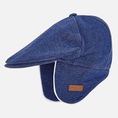 Adorable baby beret hat. Material: 80% Cotton, 20% Polyester; Lining: 100% Cotton Beret Hat, Adorable Baby, 12 Months, Navy, Hats