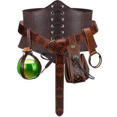 PRICES MAY VARY. 5PCS Nice Combination: the package includes a belt corset, a dice pouch and a medieval belt and Cork Potion Bottle; The dice pouch and the medieval belt are mainly made of PU leather and metal buckle, reliable and long lasting; The women's corset belt is mainly made of elastic fabric, has good elasticity and breathability, bringing you a nice wearing experience. Size and Color: the coin pouch is brown and suitable for carrying small items, and the color is consistent with the pr Costume Viking, Medieval Cosplay, Leather Corset Belt, Medieval Belt, Halloween Fest, Viking Men, Halloween Costume Accessories, Waist Pouch, Potion Bottle