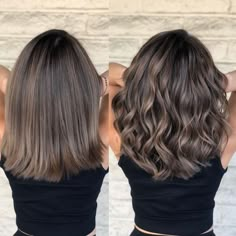 Ash Brown Balayage Cool Tone, Ash Tone Highlights For Dark Hair, Dark Ash Brown Hair Color Brunettes, Soft Balayage On Dark Hair, Balayage Hair Asian, Blended Brunette, Asian Highlights, Haircut Transformation