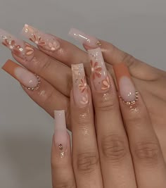 Cute Acrylic Nail Designs, Acrylic Nails Coffin Pink, Unique Acrylic Nails, Diamond Nails, Pink Acrylic Nails