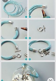 instructions to make a bracelet with charms