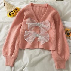 Size: one size Fabric: other Style: commuting Color: yellow, blue, green, pink Kawaii Sweaters, Slytherin Fashion, Kawaii Sweater, Autumn Sweater, Slim Sweater, Style Korea, Really Cute Outfits, Sweater Women, Cute Sweaters