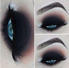 Makeup Bibir, Eye Makeup Glitter, Grey Smokey Eye, Club Makeup, Dramatic Smokey Eye, Black Smokey Eye, Black Smokey