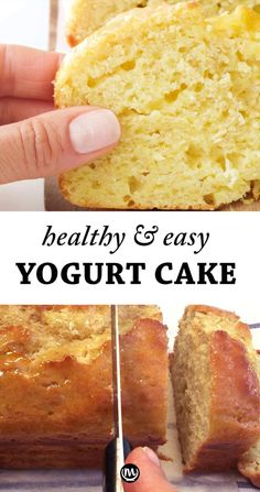 healthy and easy yogurt cake recipe that is low in carbohydrates