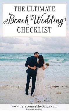 the ultimate beach wedding checklist