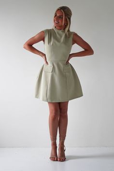 New Arrivals: Dresses & Women's Clothing | Ireland & UK Structured Mini Dress, Fitted Gowns, Dress Sage, Party Dress Sale