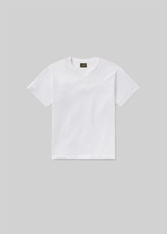 Box Tee in White flat White Tee, Shirt White, Collage, Human, High Quality, T Shirt, Pins, White