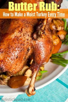 a whole chicken sitting on top of a white plate