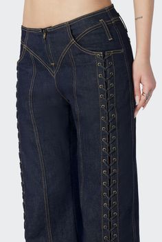 Jean Paul Gaultier Denim, Fancy Jeans, Custom Jeans, Fashion Bottoms, Fancy Pants, Paul Gaultier, Jean Paul Gaultier, Jean Paul, Fashion Sense