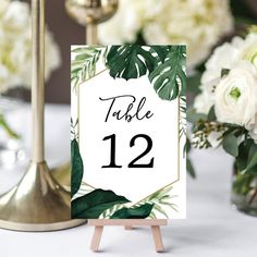 the table numbers are placed on top of each other