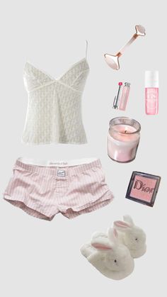 Cute Sleepwear Aesthetic, 2000s Pjs, Girly Pjs, Pretty Pjs, Y2k Pjs, Cute Pyjama, Room Wear, Pijamas Women, Cute Pjs