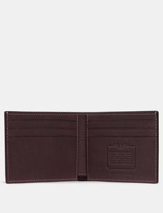 Crafted of rugged sport calf leather, this slender wallet features six card slots and a full-length bill compartment in a neat bifold design that slips easily into pockets. ; Sport calf leather Six credit card slots Full-length bill compartment 4" (L) x 3" (H) x 1/2" (W) Slim Wallet Men, Bday Gift, Billfold Wallet, Wallet Men, Calf Leather, Saddle, Card Slots, Slots, Full Length