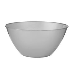 a silver bowl on a white background