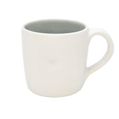 a white coffee cup on a white background