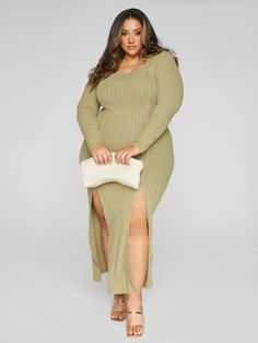 Cutout Sweater, Knit Maxi Dress, Fashion To Figure, Knit Jumpsuit, Maxi Styles, Plus Size Maxi, Maxi Knit Dress, Plus Size Maxi Dresses, Style Maxi Dress